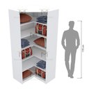 Ver imagem 5 de MÓDULO CLOSET CANTO A2,20 M304.B (PRATELEIRAS PARA LOJA OU CLOST) MUNDI MOVEIS