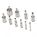 Ver imagem 6 de Kit 10 Brocas Diamantadas Corta Vidro Mármore Piso Cerâmica 6-30mm