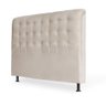 Cabeceira Casal King 195cm Ana Para Cama Box Corino Bege - DS Móveis - 1