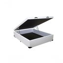 Ver imagem 3 de Cama Box Baú Casal Sintético Branco com Colchão Espuma D33 Marrocos 30cm