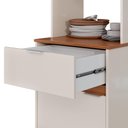 Ver imagem 4 de Kit Armário Multiuso Alabama 2 Portas 1 Gaveta Off White/Freijó – EJ Móveis
