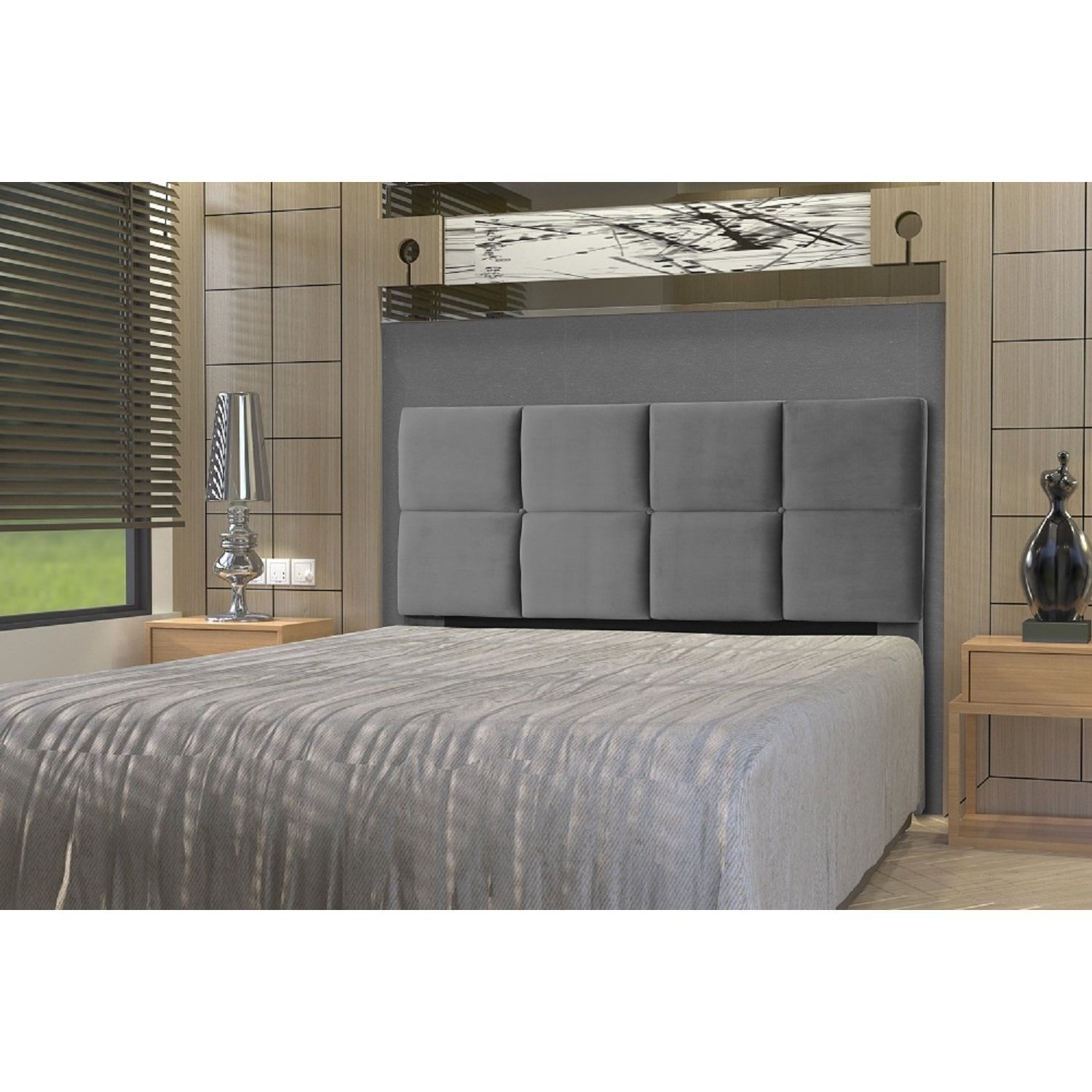 Cabeceira King Size 195 cm para Cama box Poliana Click Arapongas Menor preço em Cabeceira King Size 195 cm para Cama box Poliana Click Arapongas