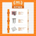 Ver imagem 2 de Kit - Forno Turbo Elétrico Prp-004 Plus 127v Rosa + Bancada Mes-004 + 8 Assadeiras - Progás