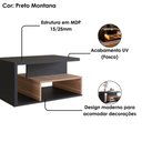 Ver imagem 5 de Mesa de Centro para Sala 68 Cm B92 Preto Montana Novam