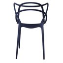 Ver imagem 5 de Kit 4 Cadeiras Empilhável Inmetro Aviv Master Allegra Fratini Polipropileno Azul Marin Suporta