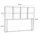 Ver imagem 3 de Cabeceira King Size 195cm para Cama Box Poliana