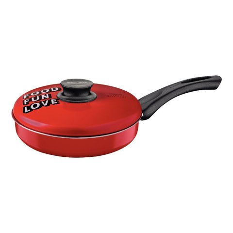 Frigideira Reta Tramontina My Lovely Kitchenm Alumínio Vermelho Starflon Max 24 Cm 2 L