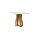 Ver imagem 6 de Conjunto Sala de Jantar Mesa Lisa 90cm com Tampo MDF e Vidro Canto Reto 4 Cadeiras Lily