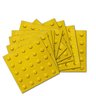 Piso Tátil Alerta Direcional 16pçs Pvc 25x25 Cores Total 1m² Amarelo Alerta - 3