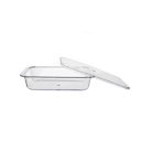 Ver imagem 1 de Travessa Retangular Cristal Transparente com Tampa 14 X 21cm