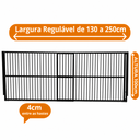 Ver imagem 3 de Portão de Segurança - Alumínio - 100 cm X 133 a 250 cm - Preto
