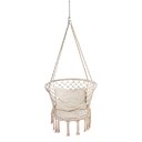 Ver imagem 1 de Poltrona Suspensa Macrame Decoração de Quarto e Espaços Livre