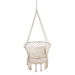 Poltrona Suspensa Macrame Decoração de Quarto e Espaços Livre - 1