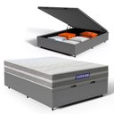 Ver imagem 2 de Cama Box Baú com Colchão Gazin de Molas Ensacadas One Face Air Up Casal 138cm