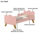 Ver imagem 5 de Mini Cama Angel com Cama Auxiliar 156x80 Cm Mdf Rose Decmade