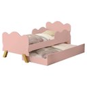 Ver imagem 1 de Mini Cama Angel com Cama Auxiliar 156x80 Cm Mdf Rose Decmade