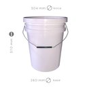 Ver imagem 6 de Balde Alça Plastica para Farinha 20 Litros 02 Peças