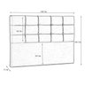 Cabeceira Casal 140cm para Cama Box Ana Luisa  - 3