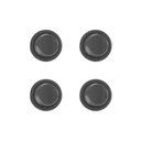 Ver imagem 1 de Kit 4 Interruptores Bolinha de Tecla para Móveis Margirius Moldura M9 com Cabo Série 16.000 Cinza