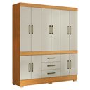 Ver imagem 1 de Guarda Roupa Casal 10 Portas 179 Cm Monaco Cinamomo Areia Armoveis