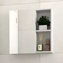 Ver imagem 3 de Conjunto Gabinete de Banheiro com Cuba e Espelheira Armário:Branco/Preto