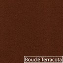 Ver imagem 7 de Kit Divã Recamier Orgânico Marrocos 150cm Lado Direito e 1 Poltronas Amore Bouclé Terracota