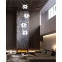 Ver imagem 2 de Lustre Pendente Para Sala Pé direito Duplo Quatro Star Branco