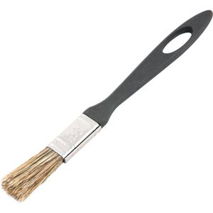 Pincel 1/2 Cerdas Gris Cabo Plástico Para Tintas Latéx E Ac