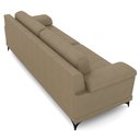 Ver imagem 7 de Sofá Living 4 Lugares 252cm Agostino Pés Design em Ferro Couro Bege G52 - Gran Belo