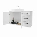 Ver imagem 5 de Gabinete para Banheiro com Cuba e Espelho Turin 80 C/ Vidro - Avelato / Preto