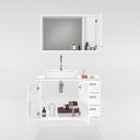 Ver imagem 3 de Gabinete para Banheiro com Cuba e Espelho Turin 80 C/ Vidro - Avelato / Preto