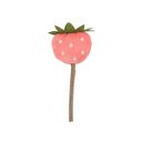 Ver imagem 1 de Brinquedo Pelúcia Morango Graveto Matatabi para Gatos - Oikos Animal