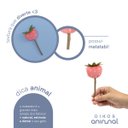 Ver imagem 4 de Brinquedo Pelúcia Morango Graveto Matatabi para Gatos - Oikos Animal