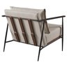 Poltrona em Linho Branco Ferco Agarb Decor - 2
