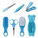 Ver imagem 1 de Kit Cuidados Higiene Bebe Pente Escova Cortador de Unha Recém Nascidos:azul