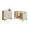 Quarto de Bebê com Cômoda 4 Gavetas e Berço Minicama 4 em 1 Levy 100% MDF Espresso Móveis - 2
