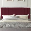 Ver imagem 1 de Painel Estofada Grécia 195CM King Suede Bordo - D A DECOR