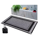 Ver imagem 2 de Tapete Sisal Sala Quarto 1,00x1,50 Antid. Preto/cinza S-587