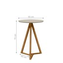 Ver imagem 5 de Jogo de Escrivaninha com Mesa Lateral Spezia Off White Nature
