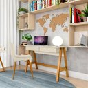 Ver imagem 6 de Jogo de Escrivaninha com Mesa Lateral Spezia Off White Nature