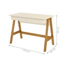 Ver imagem 4 de Jogo de Escrivaninha com Mesa Lateral Spezia Off White Nature