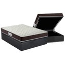Ver imagem 1 de Cama Box Baú Casal: Colchão Espuma Probel D33 ProDormir Advanced + Base CRC Suede Gray(138x188)