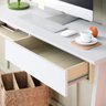Conjunto Home Office 2 Peças Escrivaninha 1 Gaveta e Estante 4 Prateleiras Click Espresso Móveis - 4