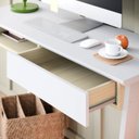 Ver imagem 4 de Conjunto Home Office 2 Peças Escrivaninha 1 Gaveta e Estante 4 Prateleiras Click Espresso Móveis