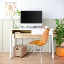 Ver imagem 2 de Conjunto Home Office 2 Peças Escrivaninha 1 Gaveta e Estante 4 Prateleiras Click Espresso Móveis