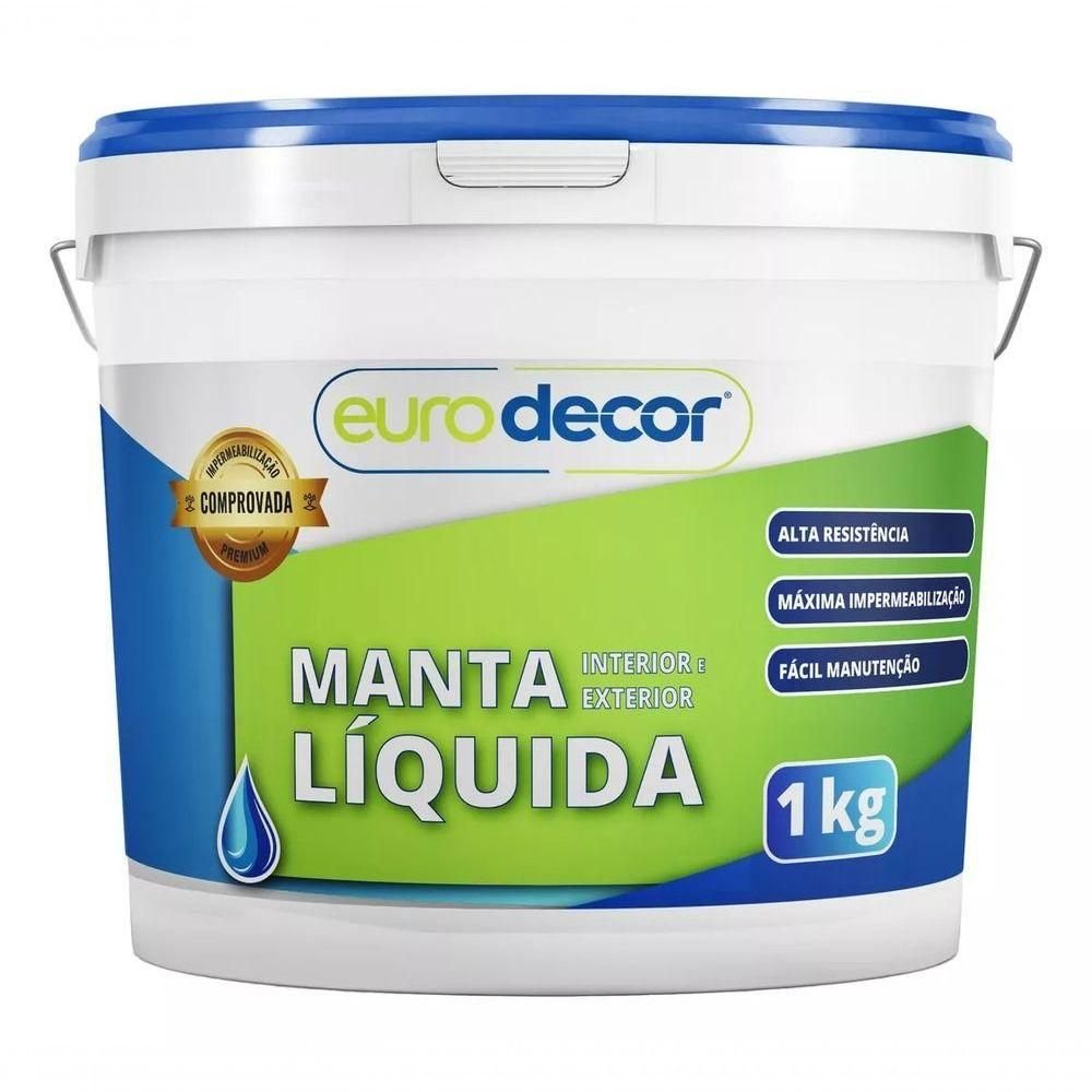 Manta Líquida - Branco 1kg contra Infiltração Trincas Fissuras Cores ...