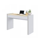 Ver imagem 5 de Conjunto 2 Peças Escrivaninha 1 Gaveta e Estante 2 Portas Smart Espresso Móveis Branco Fosco Tauari Nobre