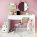 Ver imagem 6 de Conjunto 2 Peças Escrivaninha 1 Gaveta e Estante 2 Portas Smart Espresso Móveis Branco Fosco Tauari Nobre