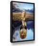 Quadro Leão Reflexo Evolução Sala Grande Moldura - 1