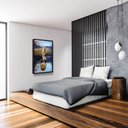 Ver imagem 2 de Quadro Leão Reflexo Evolução Sala Grande Moldura